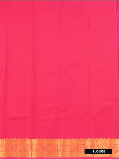 Gracecharm Elegant Silk floral and vine jaal patterns with floral motifs in oval framing strips saree
