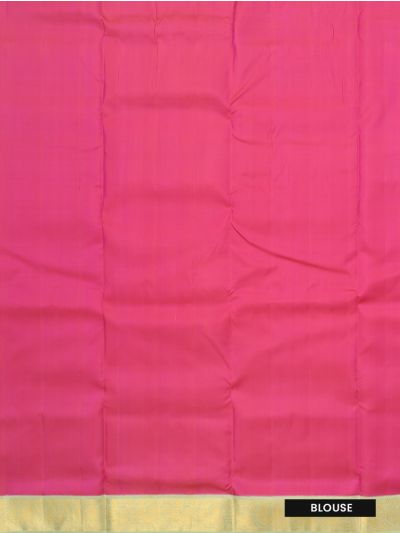 Traditional Arani Pure Silk Nine Yards Plain with Gold Zari weave Border Saree