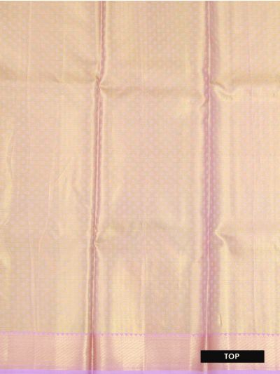 Gracecharm Pure Silk Butta with Floral Border Pattu Pavadai Material