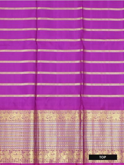 Gracecharm Pure Silk Check Butta with Elephant Border Pattu Pavadai Material