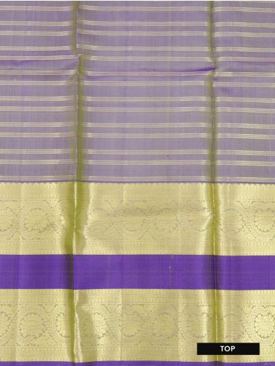 Gracecharm Pure Silk Check Butta with Contrast Border Pattu Pavadai Material