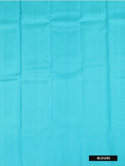 Vivaha Kanchipuram Pure Silk grid checks interwoven zari floral buttas With intricate fine peacock motifs saree