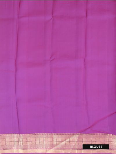 Vivaha Kanchipuram Pure Silk silver&gold zari woven floral brocade Zari Border saree
