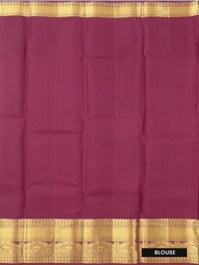 Vivaha Kanchipuram Pure Silk striped pattern Annam geometries bridal and festive versions Border saree
