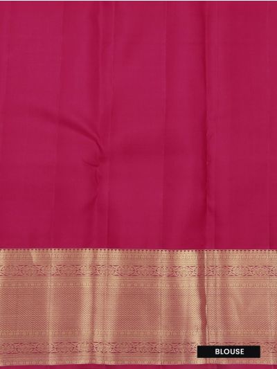 Vivaha Kanchipuram Pure Silk Peacock Grid with Floral Pallu Saree