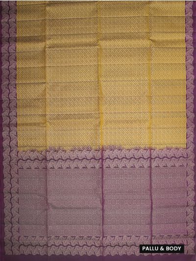 Gracecharm Pure Soft Silk Geometric Jaal with Diamond Brocade Pallu Saree