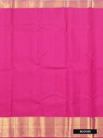 Gracecharm Pure Silk Traditional floral and geometric motifs woven tightly metallic threads Border saree