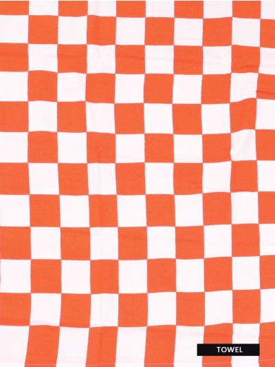 Doctor Towels Citrus Checkered Bamboo Bath Towel
