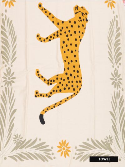 Doctor Towels Cheetah Charm Bamboo Bath Towel