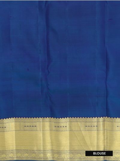 Vivaha Kanchipuram Pure Silk Floral Square Jaal with Zari Border Saree