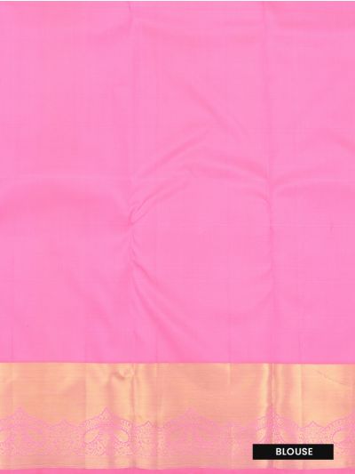 Gracecharm Pure Silk Butta with Diamond Brocade Pallu Saree