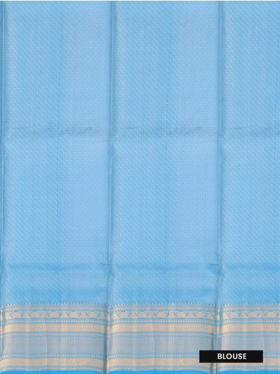Kanmanie Pure Silk Floral Jaal with Lotus Pallu 6 Inch Jacquard Border Saree