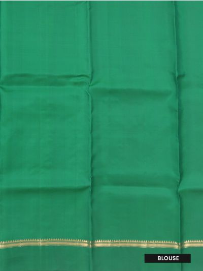 Kanmanie Soft Silk Geometric Floral Stripes with Jaal Pallu 3 Inch Jacquard Border Saree