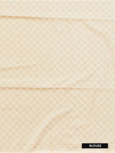 Kanmanie Softy Silk Triangle Butta with Triangle Geometric Pallu Saree