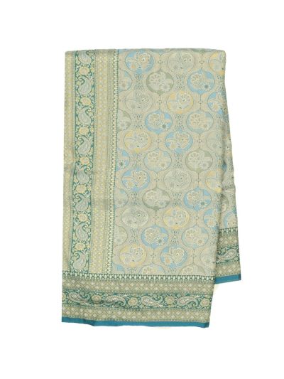 Gracecharm Mashru Kanjivaram Silk Floral Jaal Motif with Border Saree