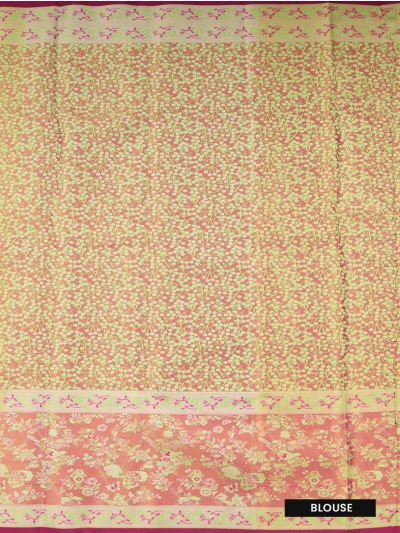 Gracecharm Gift Art Silk Floral Trellis with Floral Pallu Saree
