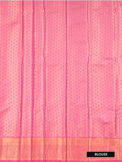 Gracecharm Gift Art Silk Bouquet Jaal with Leaf Medallion Pallu Saree