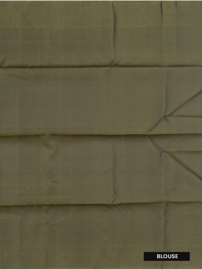 Gracecharm Soft Silk Floral Sun Butta with Geometric Grid Pallu Saree