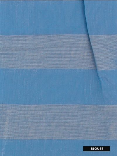 Gracecharm Kora Silk Cotton Geometric Check Floral Butta Saree