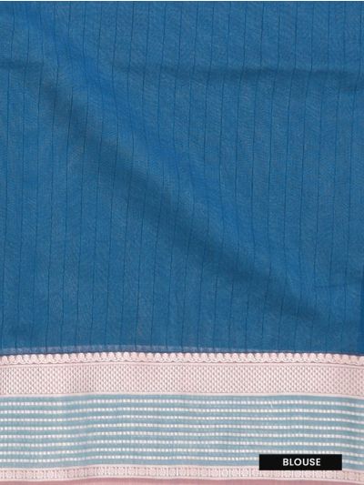 Gracecharm Kora Silk Cotton Window Check Diamond Butta Saree