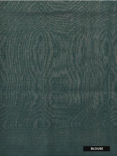 Gracecharm Kora Silk Cotton Floral Butta with Geometric Pallu Saree
