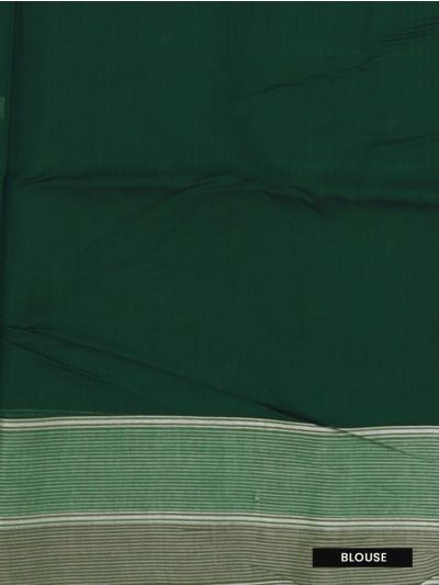 Gracecharm Kora Silk Cotton Butta with Chevron Pallu Saree

