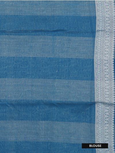Gracecharm Silk Cotton Butta with Stripes and Floral Creeper Pallu Saree