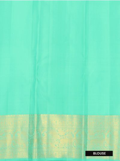 Vivaha Kanchipuram Pure Silk Floral Checks with Geometric Pallu Saree
