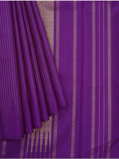 Vivaha Arani Pure Silk Fine Stripes with Zari Stripe Pallu Saree