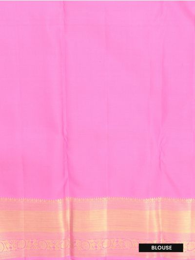 Gracecharm Pure Silk Floral Jaal with Floral Brocade Pallu Saree