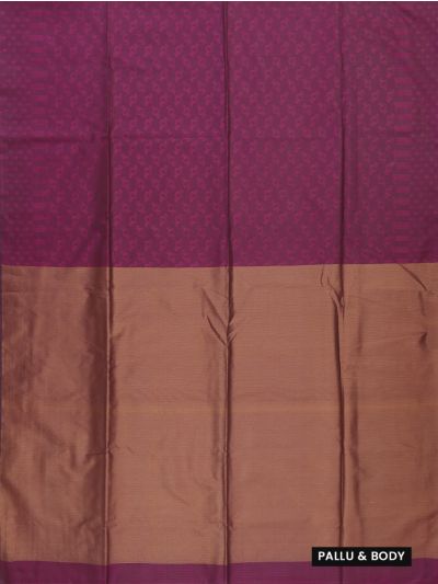 Gracecharm Art Soft Silk Micro Floral Jaal with Contrast Pallu Saree