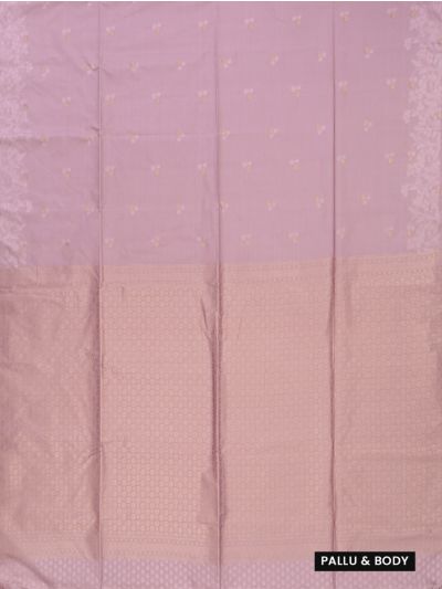 Gracecharm Art Soft Silk Floral Butta with Floral Vine Border Saree