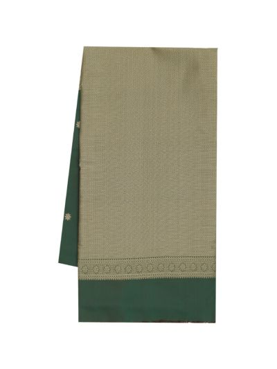 Gracecharm Art Soft Silk Floral Butta with Contrast Micro Brocade Pallu Saree