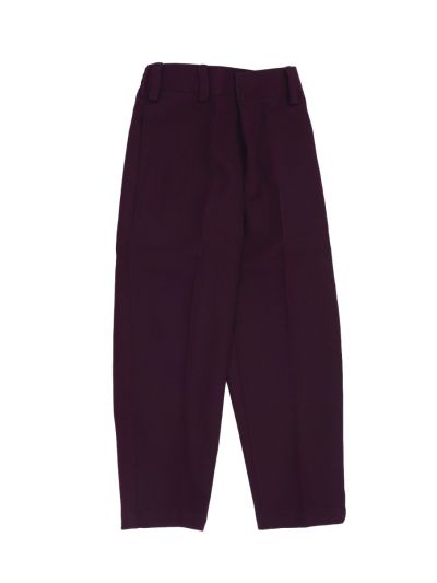 Royal Elegance Boys Deep Wine Purple Peacock Crest Embroidered Bandhgala Suit Set