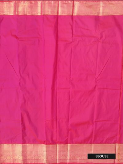Gracecharm Gift Art Silk Stripe Butta with Diamond Brocade Pallu Saree
