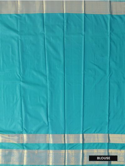 Gracecharm Gift Art Silk Stripe Butta with Diamond Brocade Pallu Saree
