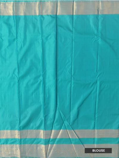 Gracecharm Gift Art Silk Line Butta with Diagonal Brocade Pallu Saree