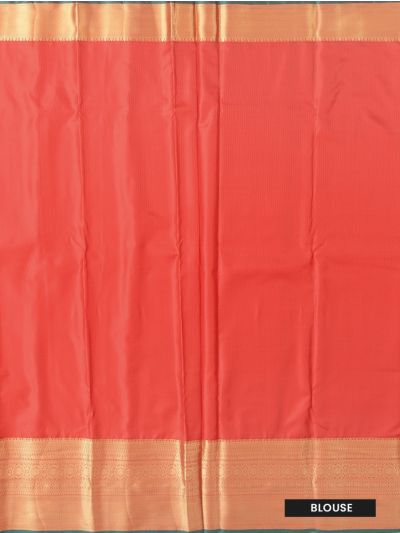 Gracecharm Gift Art Silk Floral Jaal with Diamond Brocade Pallu Red Saree