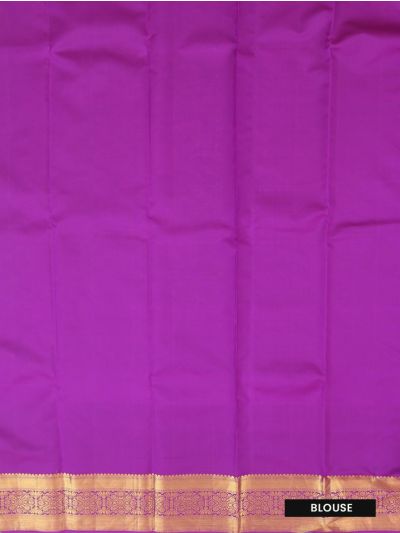 Gracecharm Silk Jacquard floral jaal motif woven with shimmering gold Pallu Saree
