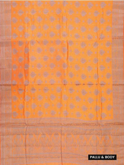 Gracecharm Semi Jute Floral Butta with Floral Vine Jaal Pallu Saree
