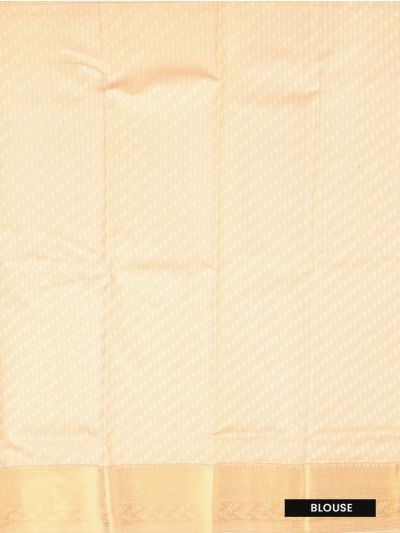 Gracecharm Golden Zari Brocade Floral & Traditional Vine Patterns Pallu Saree