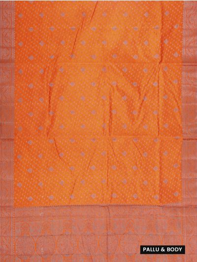 Gracecharm Semi Jute Floral Butta with Floral Medallion Pallu Saree