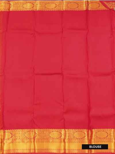 Gracecharm Gold Zari Jaal Pattern Detailed With Intricate Floral Pallu Saree