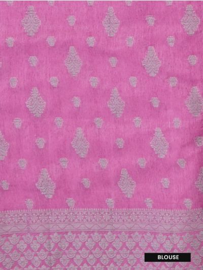 Gracecharm Semi Jute Butta with Floral Diamond Jaal Pallu Saree