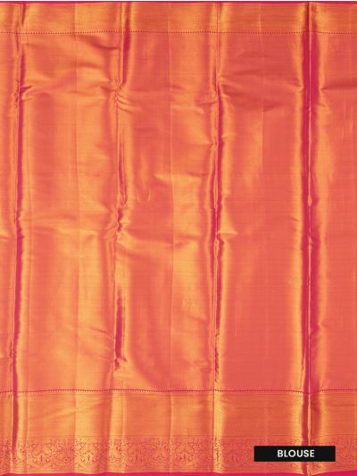 Gracecharm Tissue Silk Jacquard Gold Zari Floral Jaal Border Saree