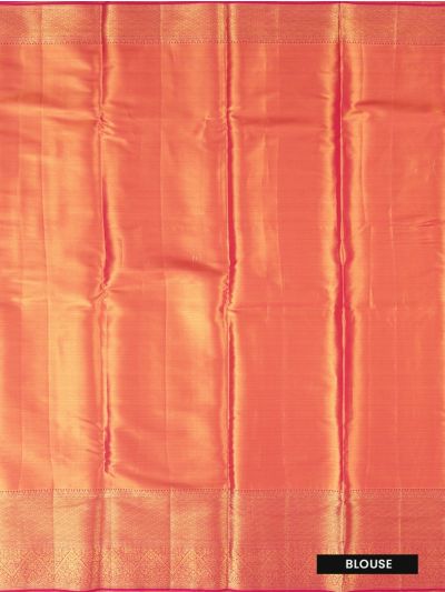 Gracecharm Tissue Silk Jacquard Intricate Vine And Flower Brocade Pattern Saree