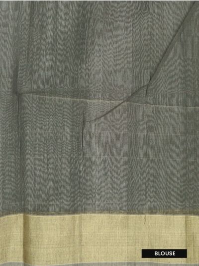 Gracecharm Pochampally Silk Cotton Triangle Butta Geometric Pallu Saree