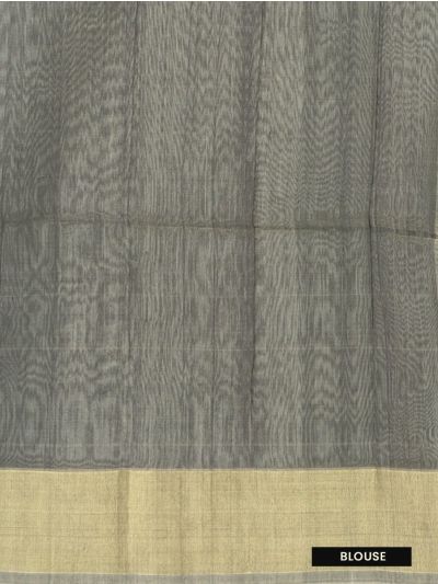 Gracecharm Pochampally Silk Cotton Leaf Butta Geometric Pallu Saree