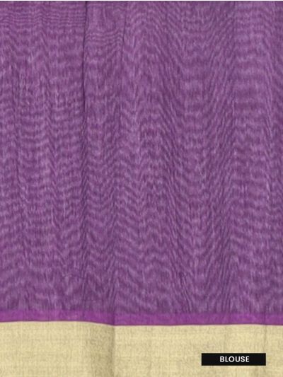 Gracecharm Pochampally Silk Cotton Butta with Geometric Pallu Saree