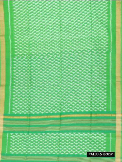 Gracecharm Pochampally Silk Cotton Triangle Butta Saree